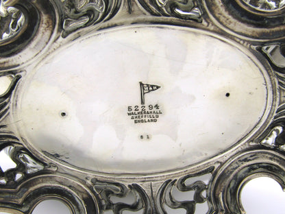 Art Nouveau silver centrepiece by Walker & Hall, Sheffield, 1907.