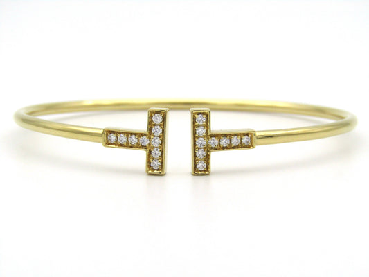 Tiffany & Co. T Diamond Wire Bracelet.