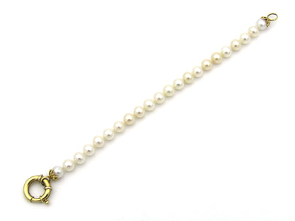 18K gold Protea pearl bracelet by Browns.