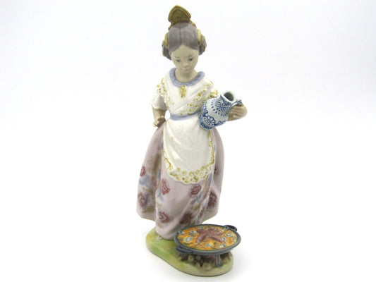 Lladro "Making Paella" figurine.