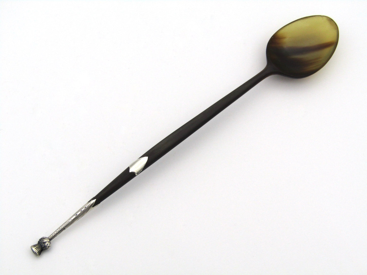 Scottish tortoiseshell and silver spoon, Scotland, Circa 1800.