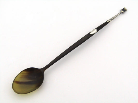 Scottish tortoiseshell and silver spoon, Scotland, Circa 1800.