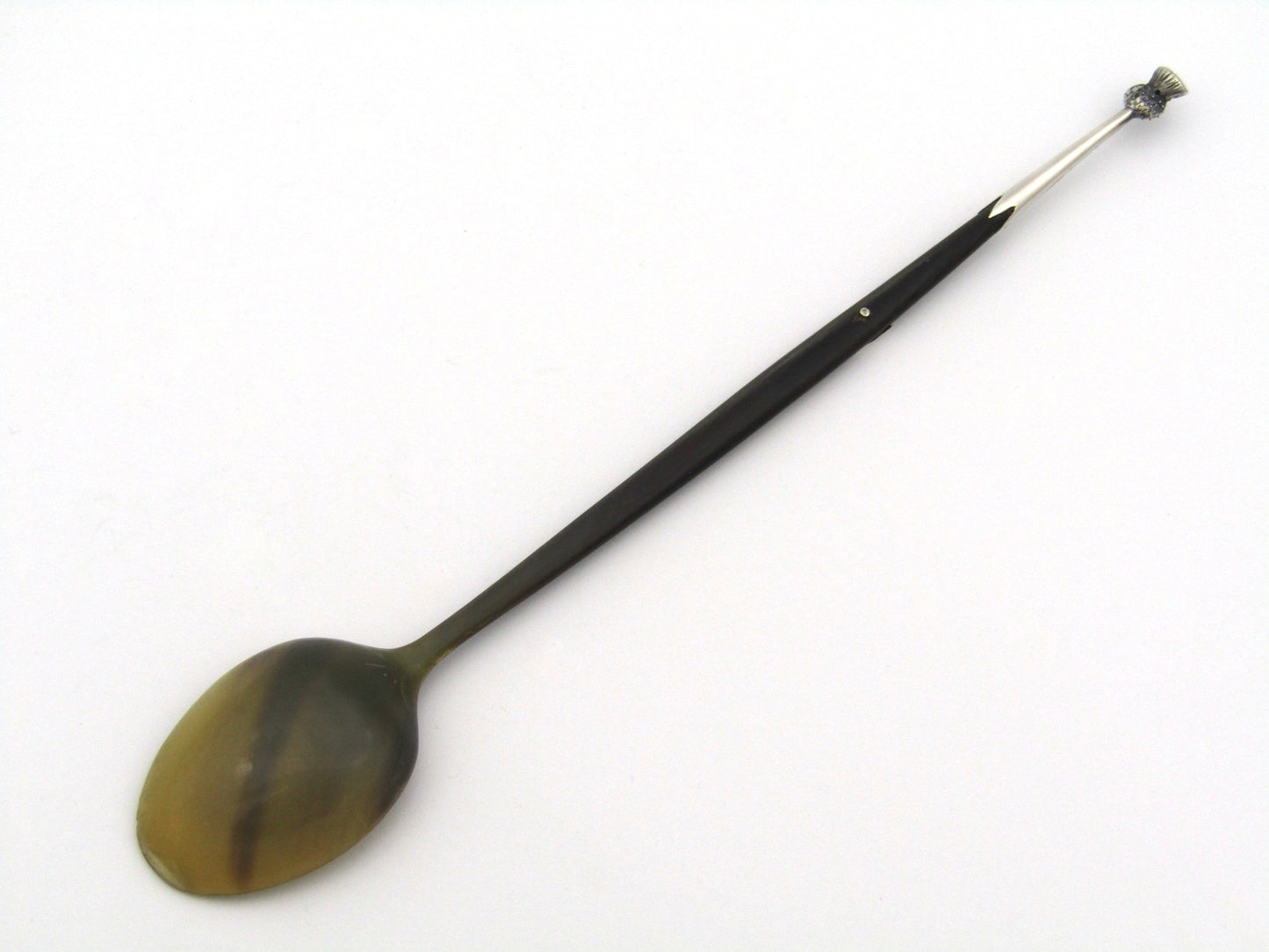 Scottish tortoiseshell and silver spoon, Scotland, Circa 1800.